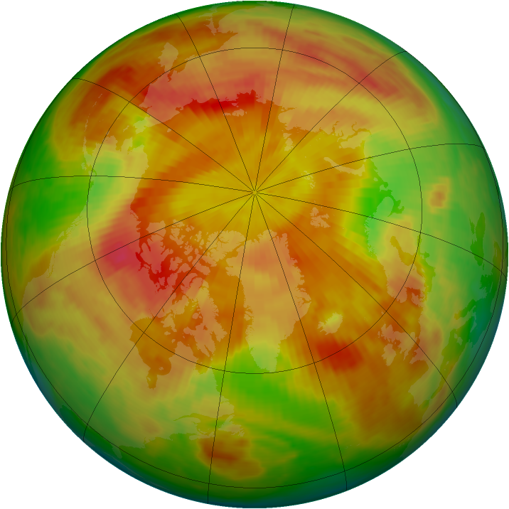 Arctic ozone map for 09 May 1982